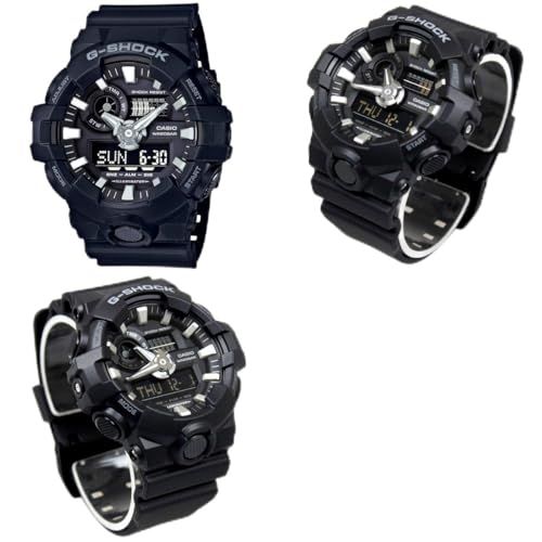 警察 自衛隊 G-SHOCK 20気圧防水 アナデジ プラベルトウォッチ メンズ （GA-700-1A GA-700-1B GA-700-4A） (GA-700-1B（ブラックB）) shu 5ceb64d9