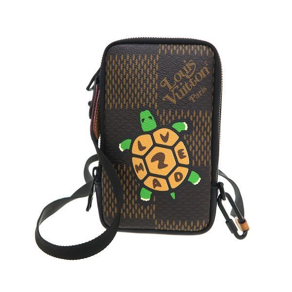 ルイヴィトン　ダミエ ダブルフォンポーチ/×NIGO N40377【Aランク】【中古】