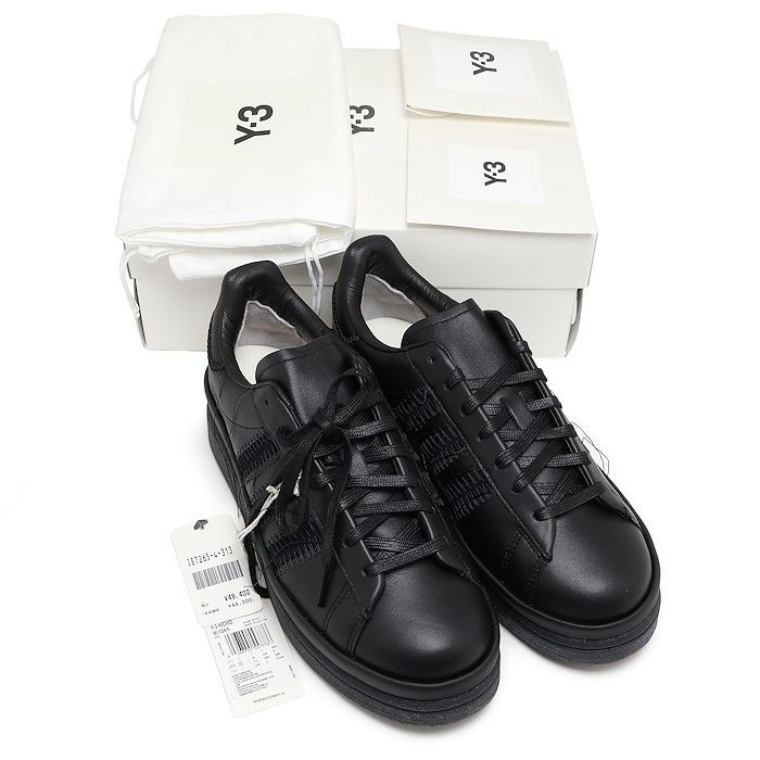 未使用 アディダス Y-3 コラボ スニーカー HICHO 25.5cm IE7265 ブラック ワイスリー