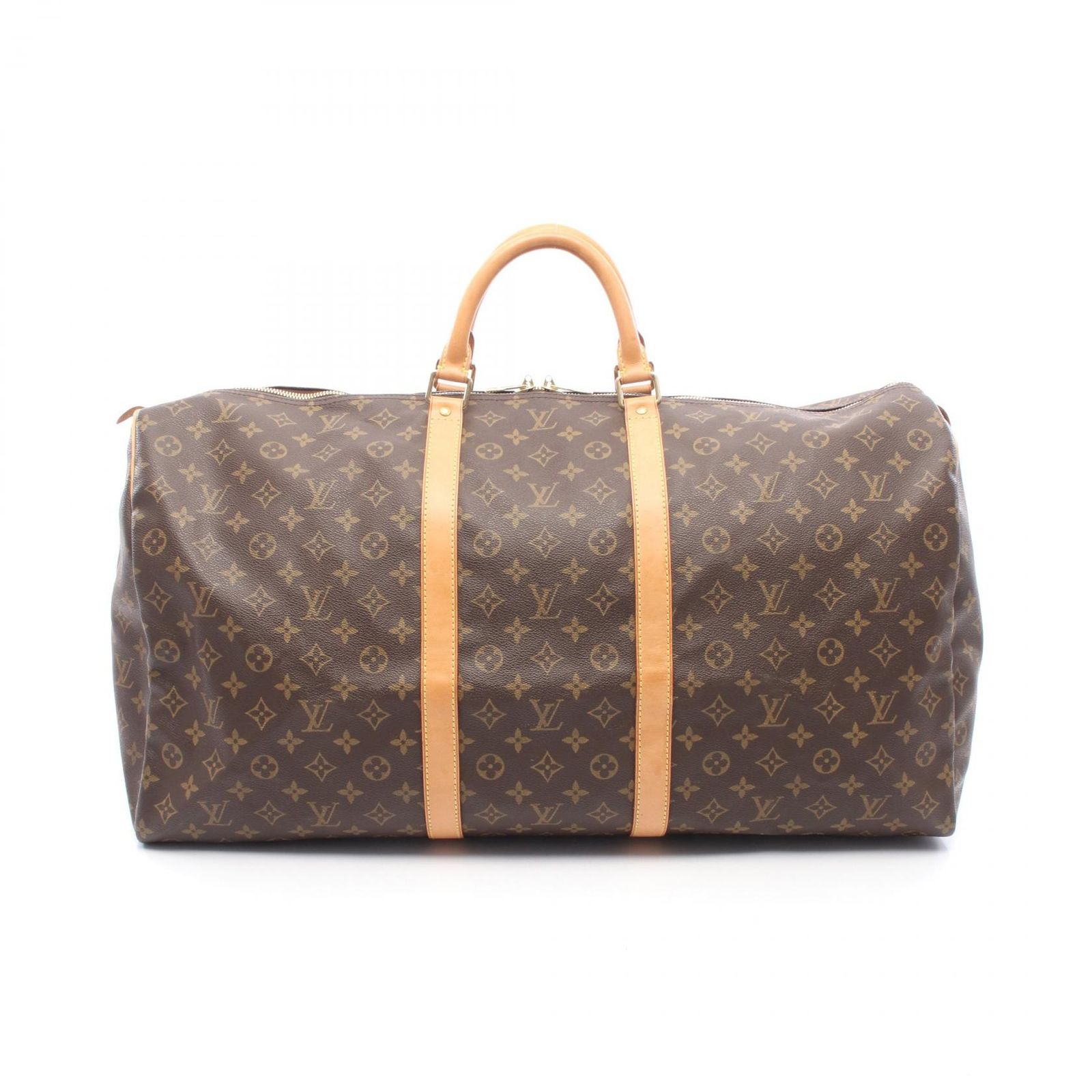 ルイ・ヴィトン LOUIS VUITTON ボストンバッグ キーポル バンドリエール60 モノグラム M41412 PVCコーティングキャンバス レザー キーポル60 ユニセックス Used A