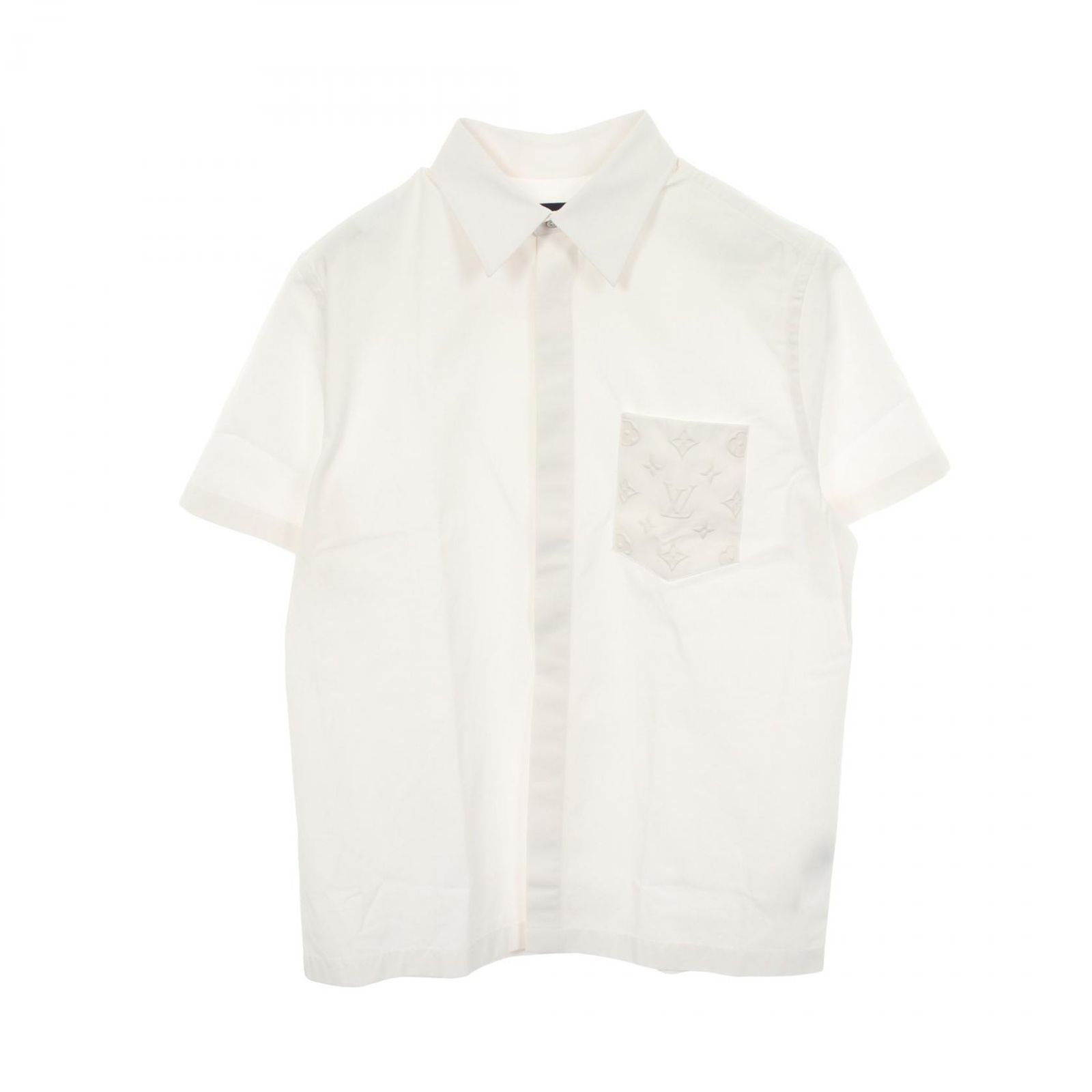 ルイ・ヴィトン LOUIS VUITTON モノグラムポケットショートスリーブ 1AHVYN コットン シャツ メンズ Used A