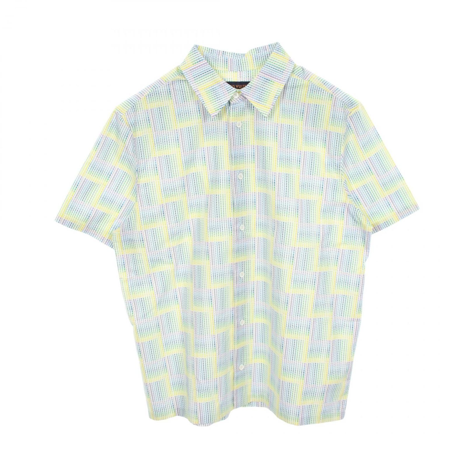 ルイ・ヴィトン LOUIS VUITTON グラフィックプリント ショートスリーブ RM252MV SGG HTS36W コットン シャツ メンズ Used A