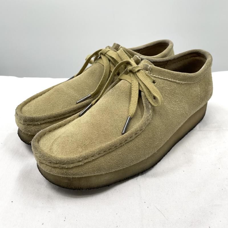 【中古】Clarks Wallabee メープルスエード ベージュ 26.5cm クラークス ワラビー[17]