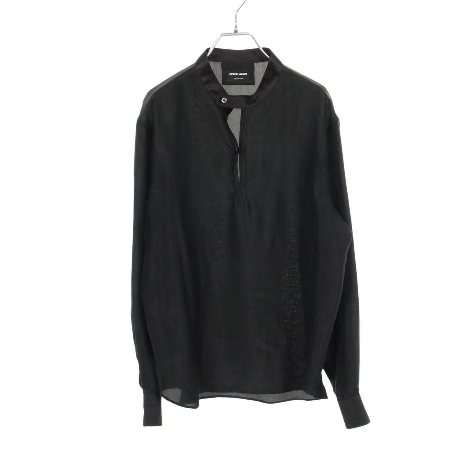 ジョルジオアルマーニ GIORGIO ARMANI プルオーバー 2SGCCZ03 TZ832 シルク シルクプルオーバーシャツ メンズ Used B