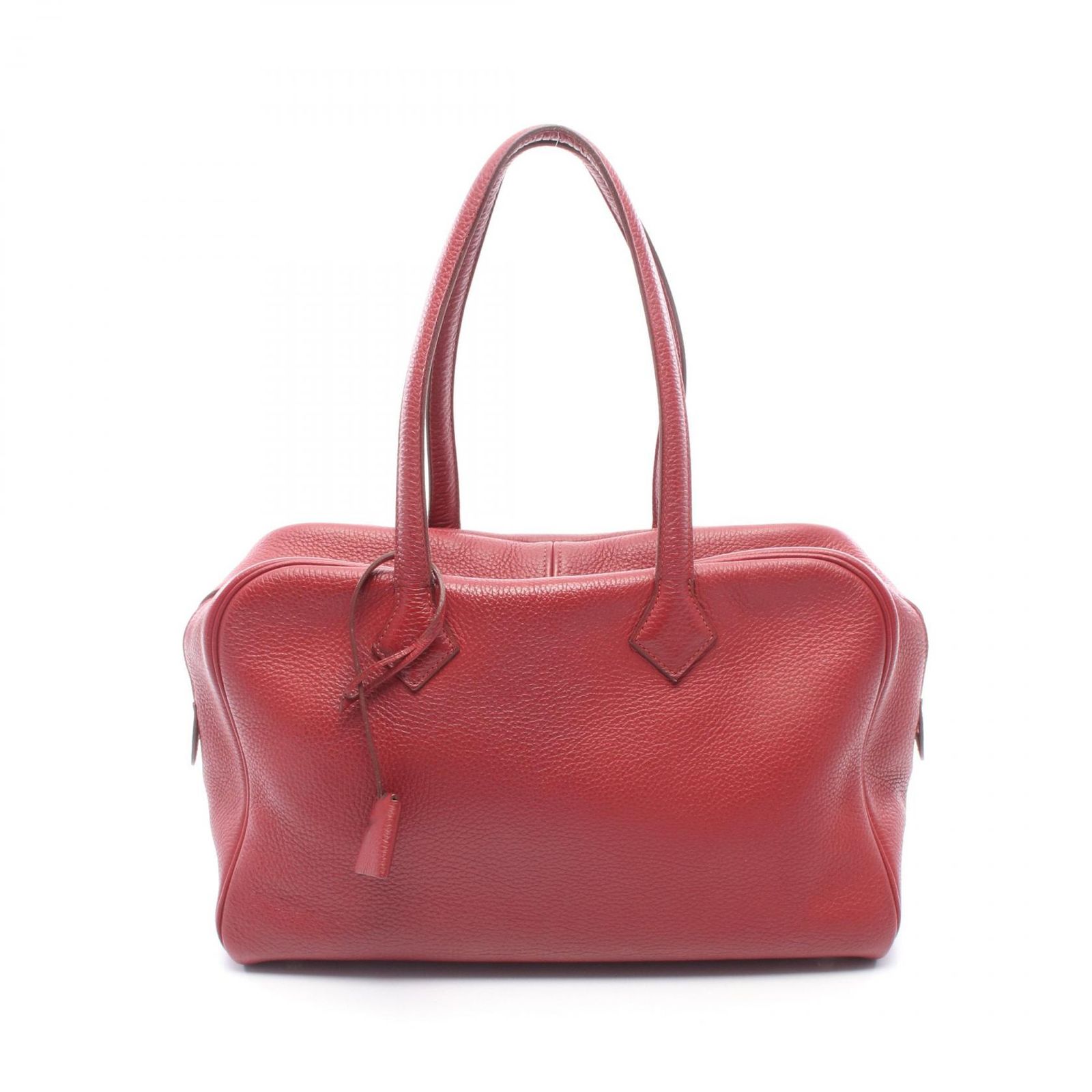 エルメス HERMES ハンドバッグ ヴィクトリア35 ルビー レザー ヴィクトリア2 35 ルビー レディース Used B