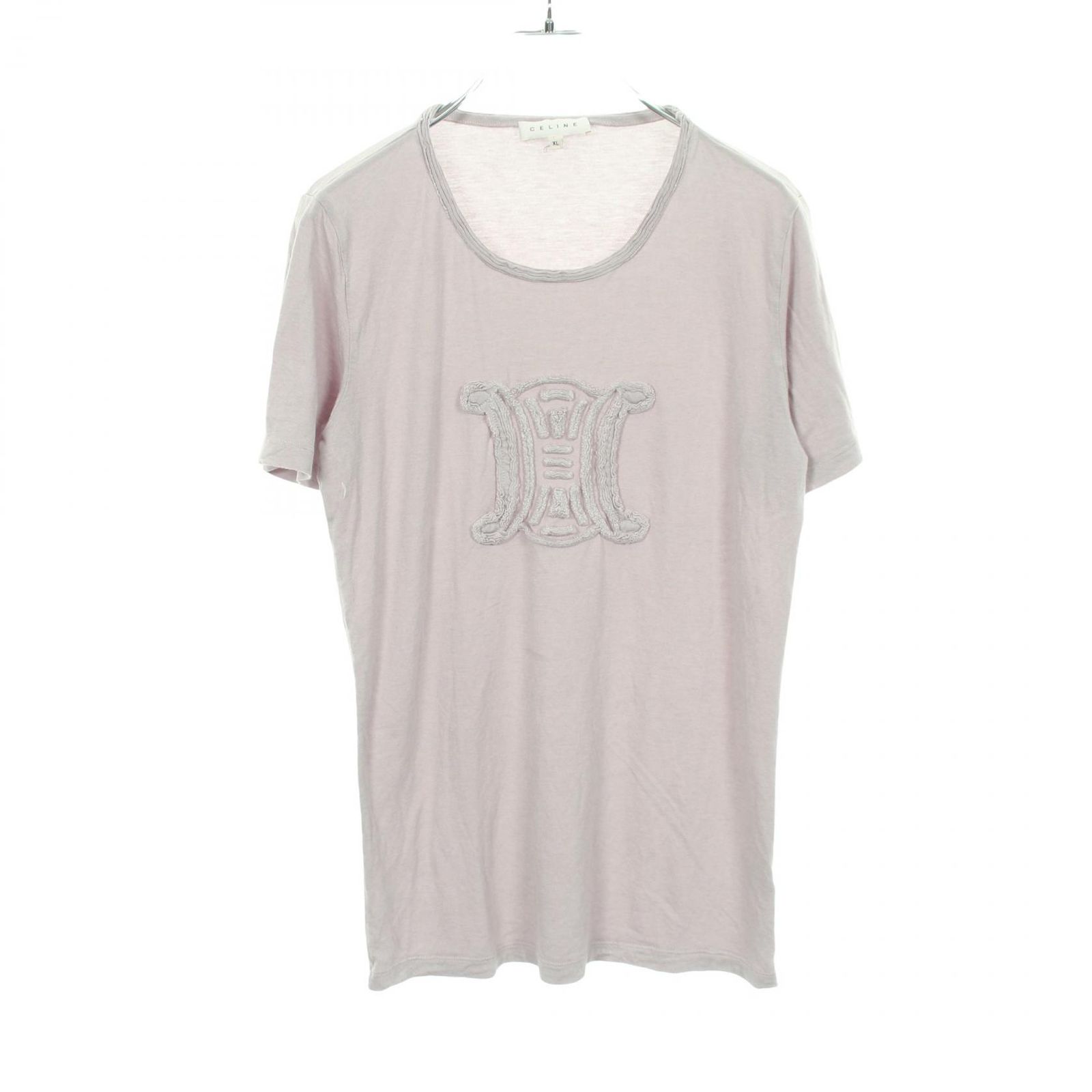 セリーヌ CELINE 半袖Tシャツ トリオンフ レーヨン カシミヤ Tシャツ レディース Used B