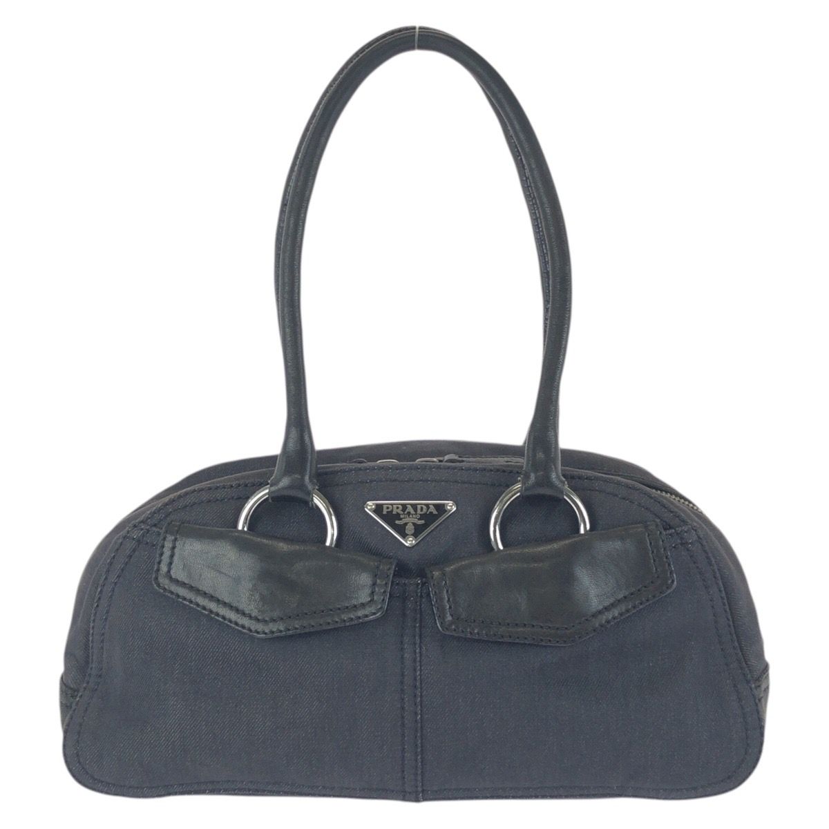 l36【美品】プラダ　ロゴ金具　ヴィッテロ　シボ革　2way ショルダーバッグ PRADA - l36【美品】プラダ ロゴ金具 ヴィッテロ シボ革 2way