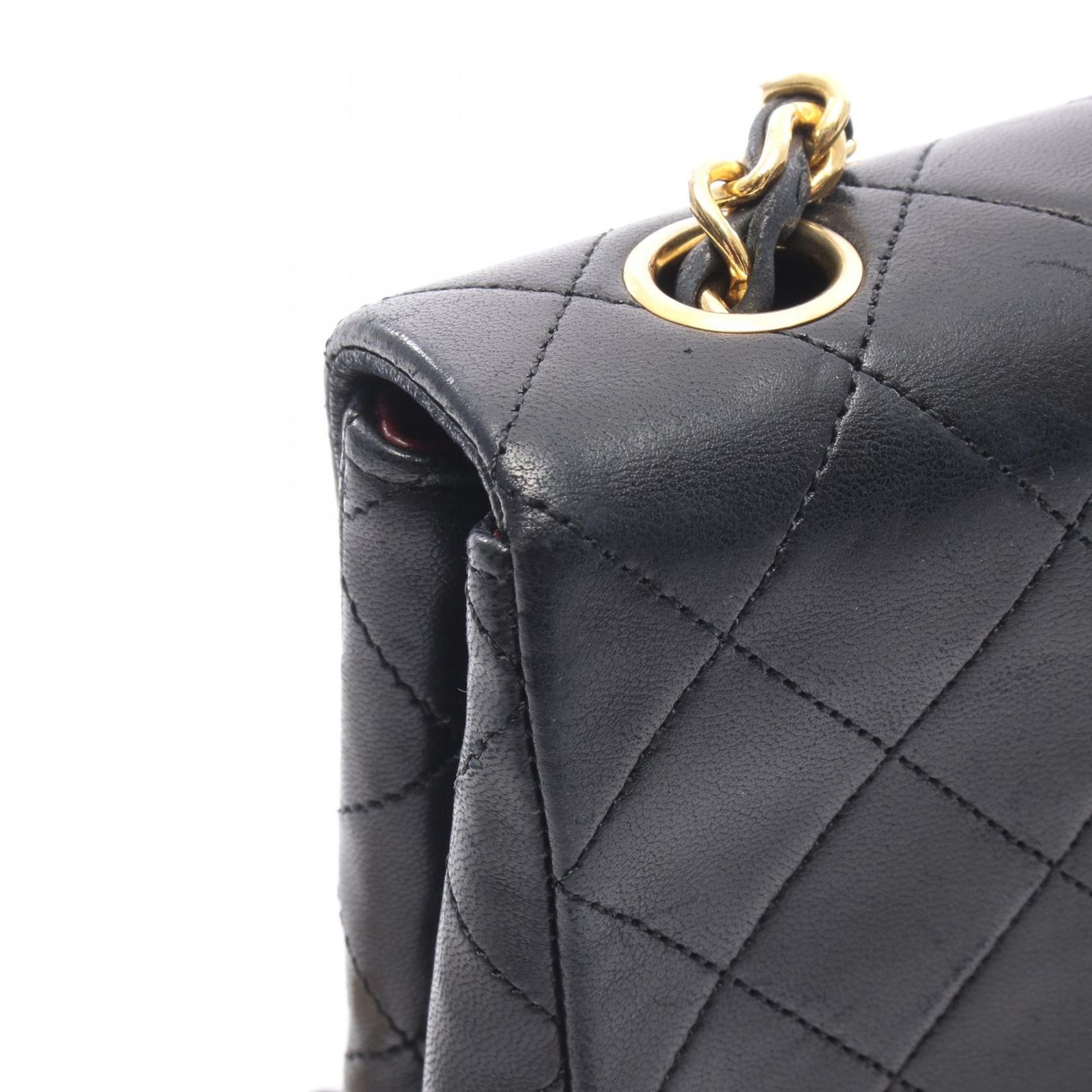 シャネル CHANEL ミニマトラッセ20 ショルダーバッグ バッグ ラムスキン（羊革） レディース ブラック系 【中古】 CHANEL（シャネル） マトラッセ ミニ ショルダーバッグ バッグ