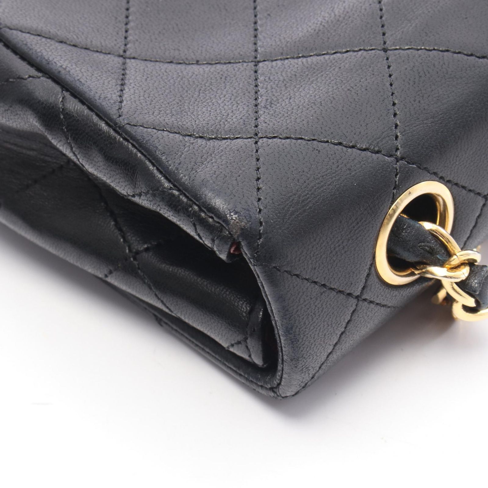 シャネル CHANEL ミニマトラッセ20 ショルダーバッグ バッグ ラムスキン（羊革） レディース ブラック系 【中古】 CHANEL（シャネル） ミニマトラッセ ブランドオフ ラムスキン（羊革
