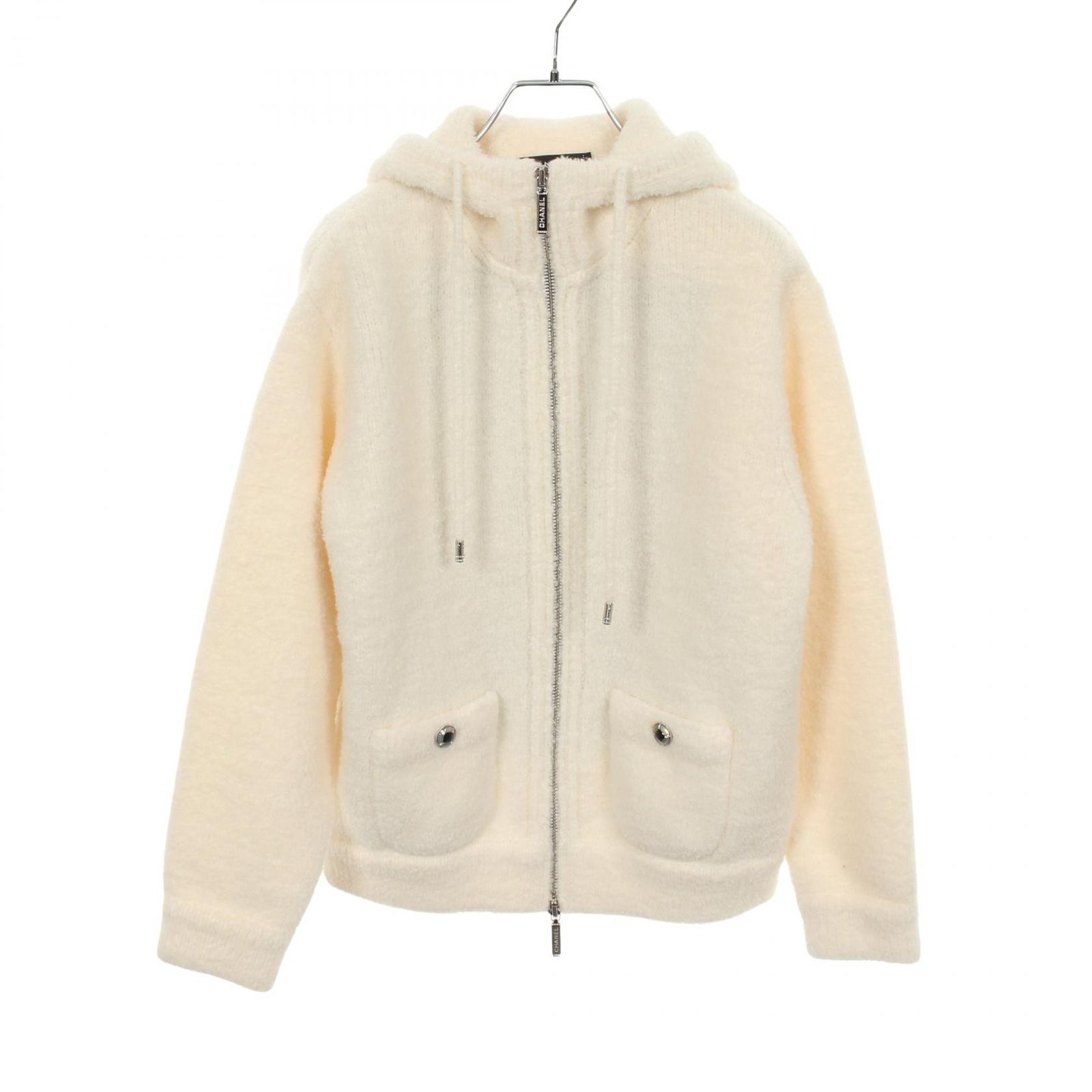 シャネル CHANEL パーカー ココネージュ P79707K11596 ウール カシミヤ ココネージュ ニットパーカー レディース Used A