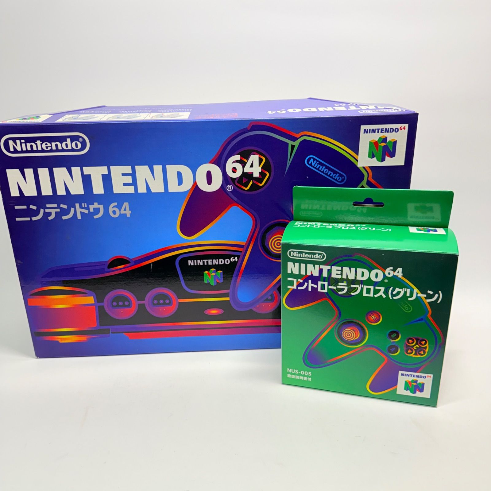【付属品完品】　ニンテンドー64 +コントローラー　グリーン