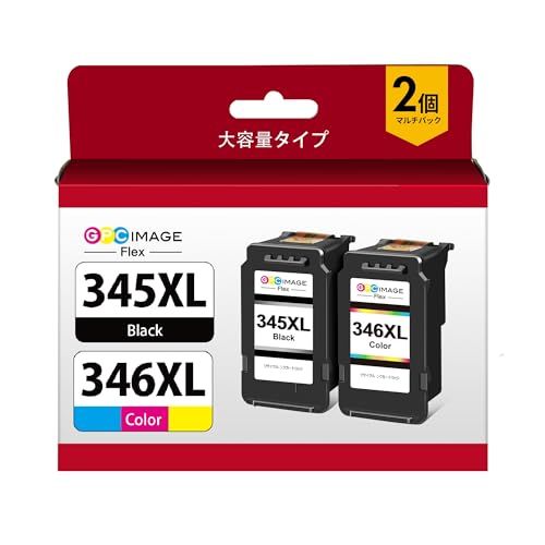 GPC Image Flex キャノン 用 BC-345XL BC-346XL 大容量リサイクルインク Canon 対応 345 346 TS3330 TS3130S TS203 TS3130 TR4530 インク 【新・旧パッケージ任意発送 59e7d47d