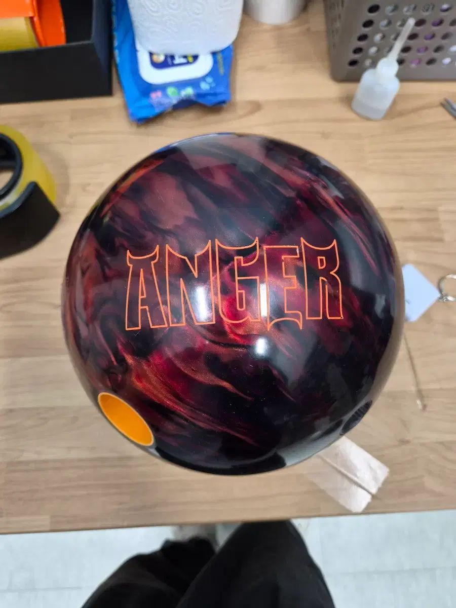 中古ボーリングボール 15p アンガー