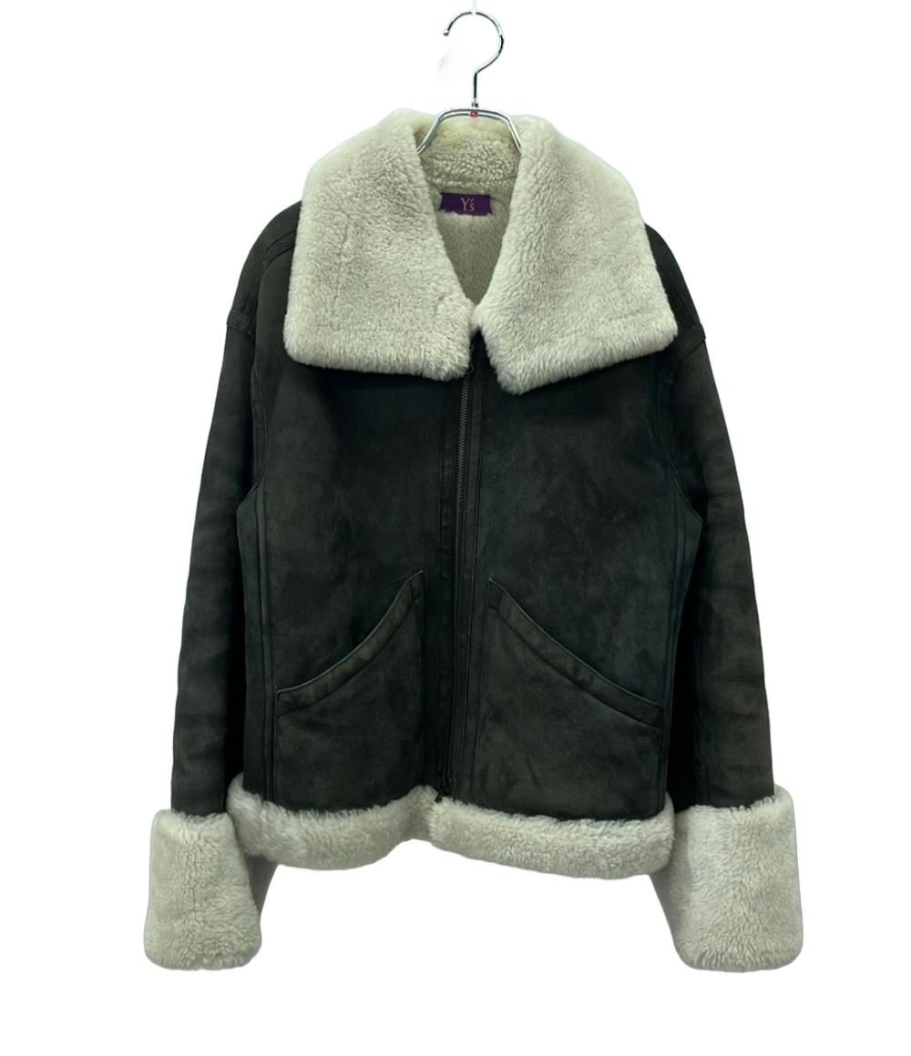タケシ コウサカ バイ ワイズ ピンクレーベル ムートンジャケット 裏ボア ダブルジップ レディース SIZE 2 (M) TAKESHI KOSAKA by Ys Pink Label