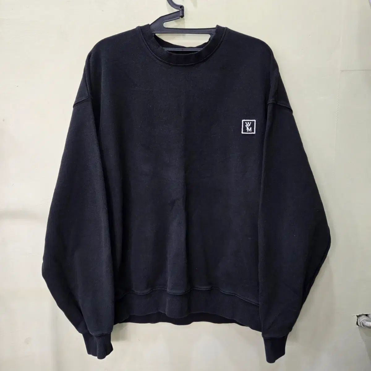 105 WOOYOUNGMI ウーヨンミ パリ コットン バックロゴ スウェットシャツ 21SS