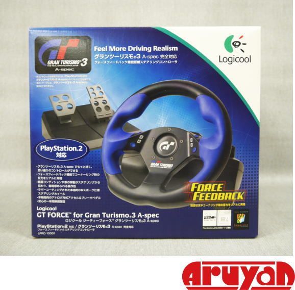 (新品) [希少品] ロジクール GT FORCE for Gran Turismo 3 A-spec LPRC-10001 プレイステーション2周辺機器 4943765009825