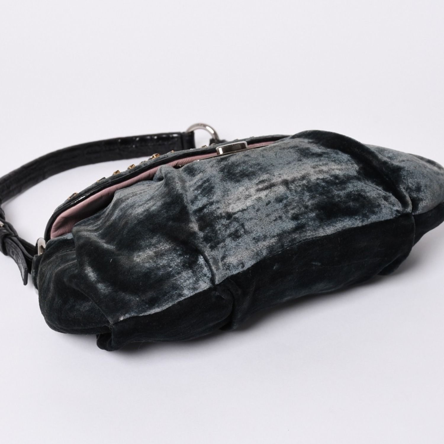 ★最終値下げ★プラダ　ベロア　バッグ　黒　美品 PRADA - PRADA ベロア2wayバックの通販 by mi's shop｜プラダならラクマ