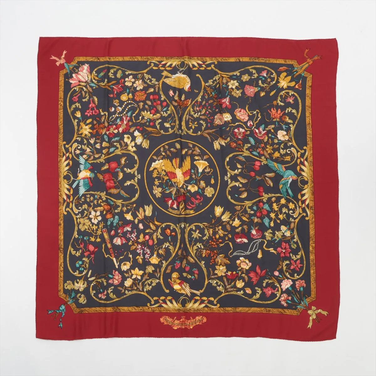 ☘️専用☘️HERMES カシミヤ 140 カレジェアン 東洋の石と西洋の石細工 エルメス タグ付 カレ ジェアン 140 PIERRES d' ORIENT et d' OCCIDENT