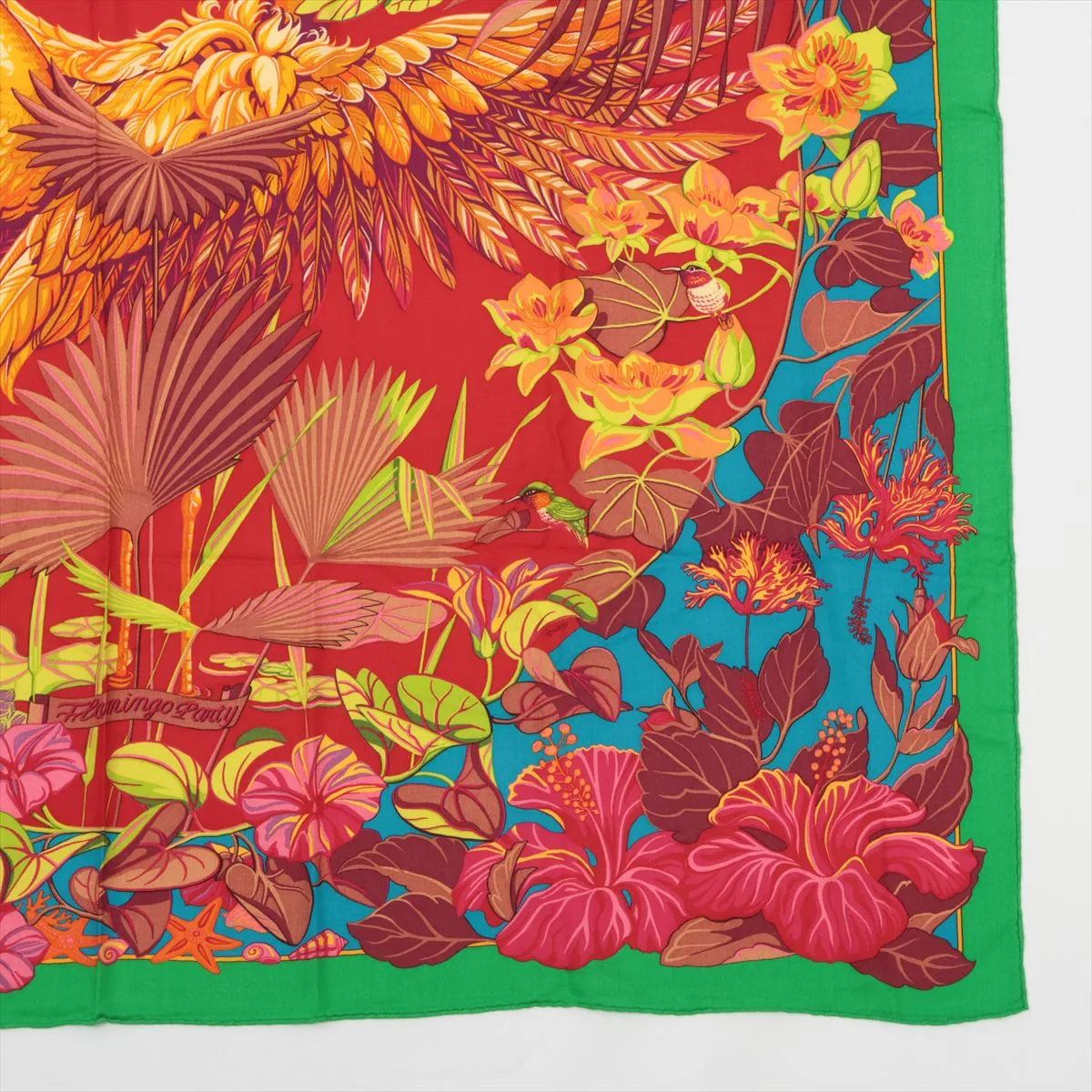 極美品 エルメス カレ ジェアン 140 FLAMINGO PARTY フラミンゴ
