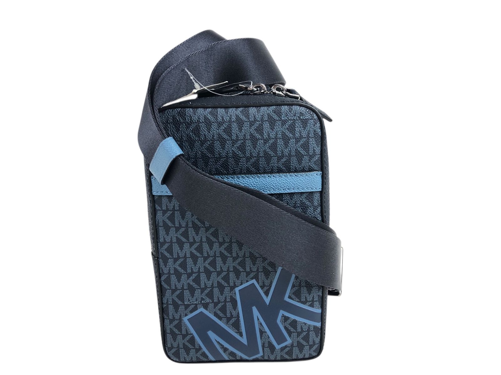 新品未使用　MICHAEL KORS　マイケルコース　COOPER　MKシグネチャー　ロゴ　ショルダーバッグ　ボディバッグ　スリングパック　ネイビー系　送料無料