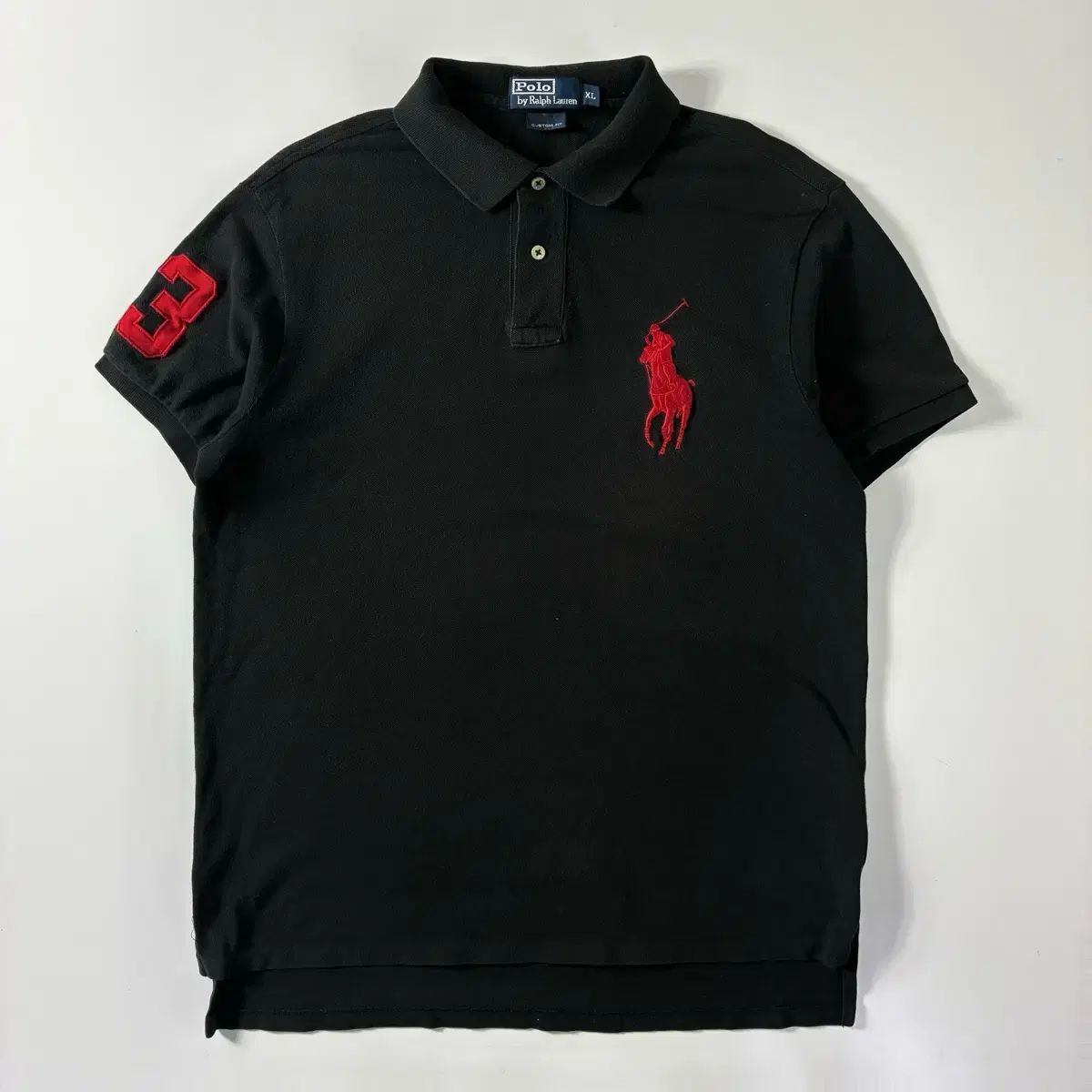 Polo ポロ ラルフローレン コットン ビックポニー ブラック KARA 半袖 Tシャツ