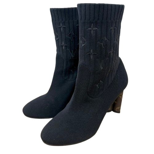 ♪Louis Vuitton ルイヴィトン シルエット・ライン アンクルブーツ 35 1/2 レディース ブーツ