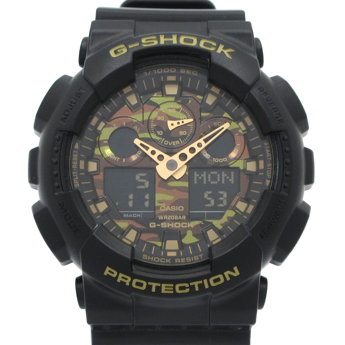 CASIO(カシオ) 腕時計 G-SHOCK GA-100CF メンズ 黒