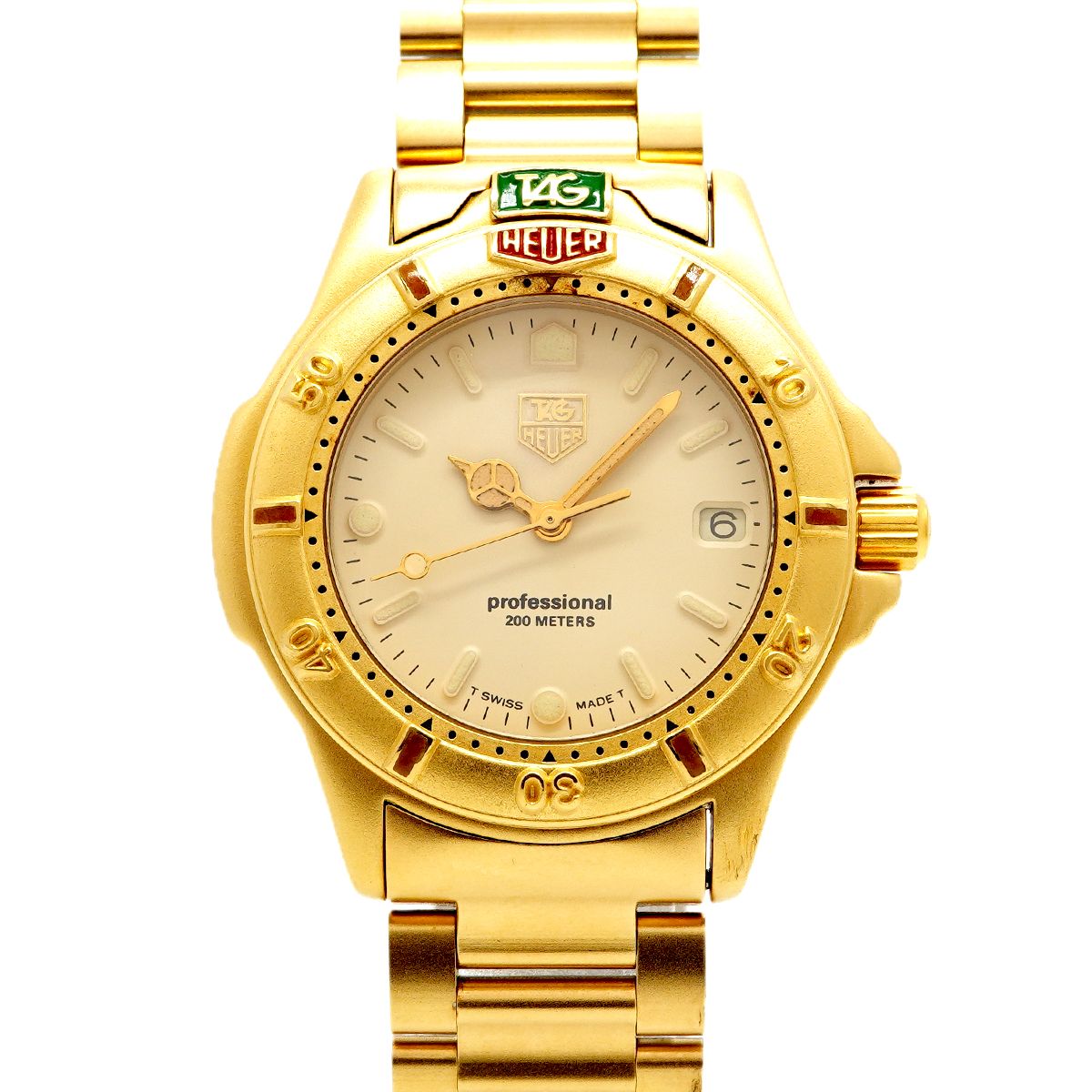 【6web0090】タグホイヤー プロフェッショナル 994.713 アイボリー文字盤【中古】腕時計 メンズ レディース ユニセックス