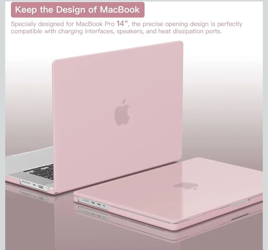☆CISSOOK MacBook Pro 14 ケース つや消し 淡いピンク おしゃれ 薄型