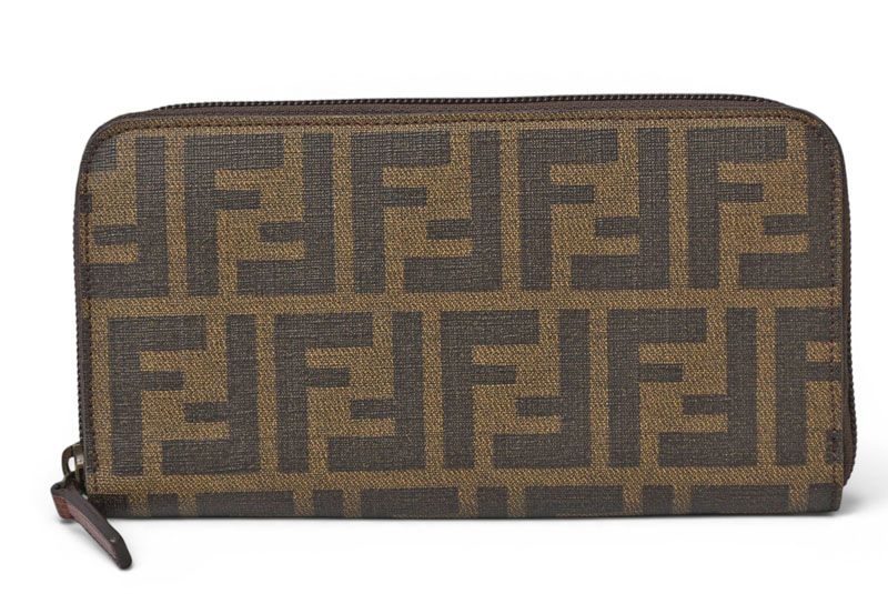 フェンディ 財布 FENDI 長財布 8M0024 ZUCCA/ズッカ柄 ブラウン/ブラウン【中古】