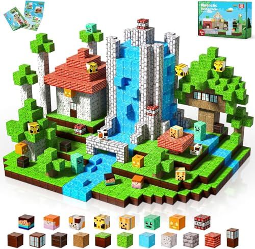 150 Pcs マグネットブロック 磁石ブロック おもちゃ 子供 知育玩具 磁石ブロック マグネット 男の子と女の子 おもちゃ 誕生日プレゼント クリスマス ギフト 贈り物/ 1deb35cf