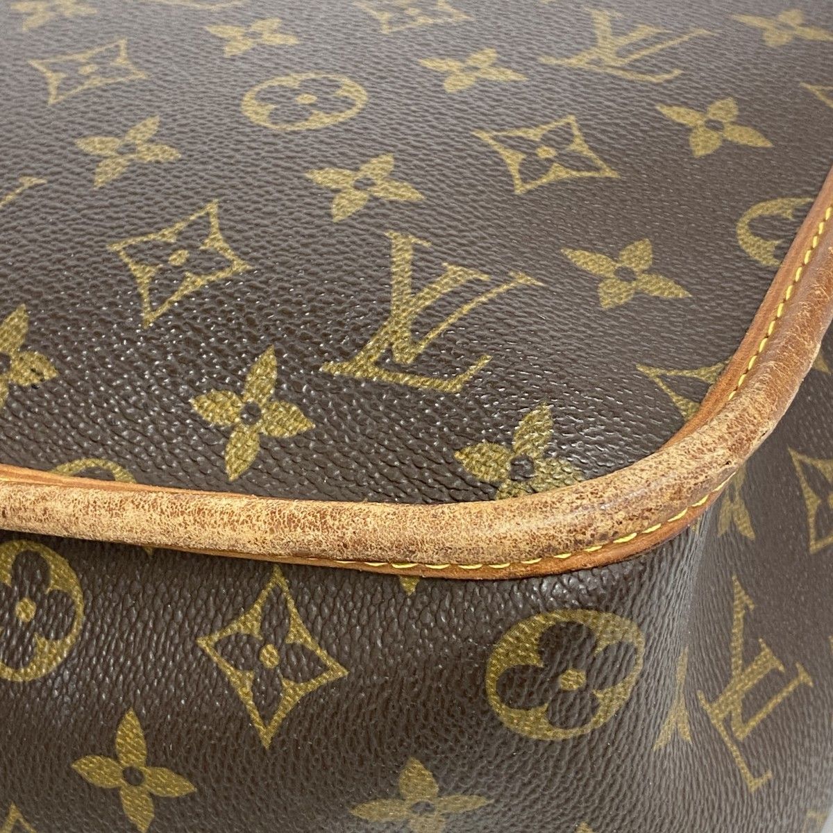 本物 ルイヴィトン LOUIS VUITTON LV ジベシエール GM ショルダーバッグ ポシェット ブラウン M42249 Gibeciere ビトン バッグ 中古 ルイヴィトンジベシエールGM 14145 ブラウン ユニセックス モノグラム