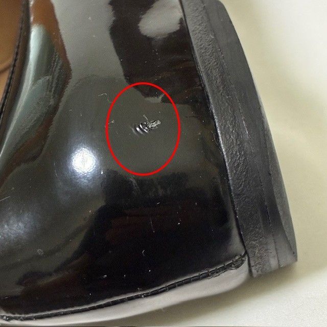 PRADA 　プラダ　サイドロゴ　パテントレザー　ブラックエナメル 　ローファー 38