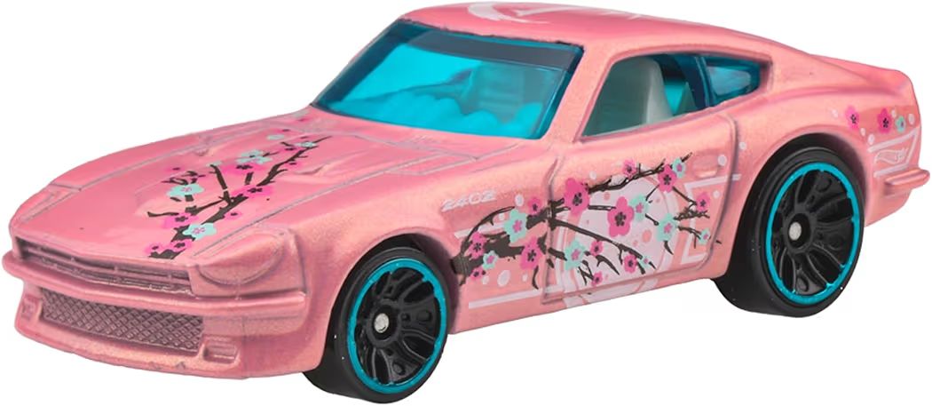 ホットウィール ベーシックカー ダットサン 240Z ピンク 桜デザイン