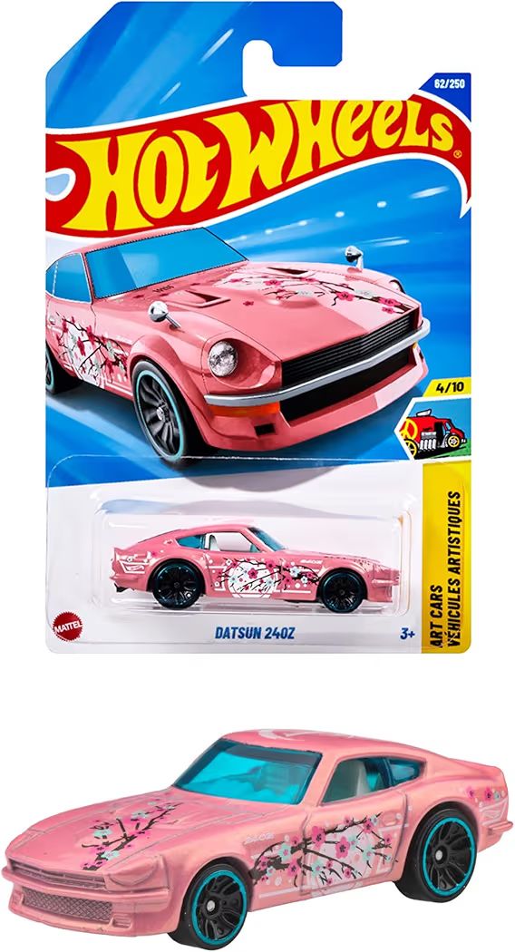 ホットウィール ベーシックカー ダットサン 240Z ピンク 桜デザイン