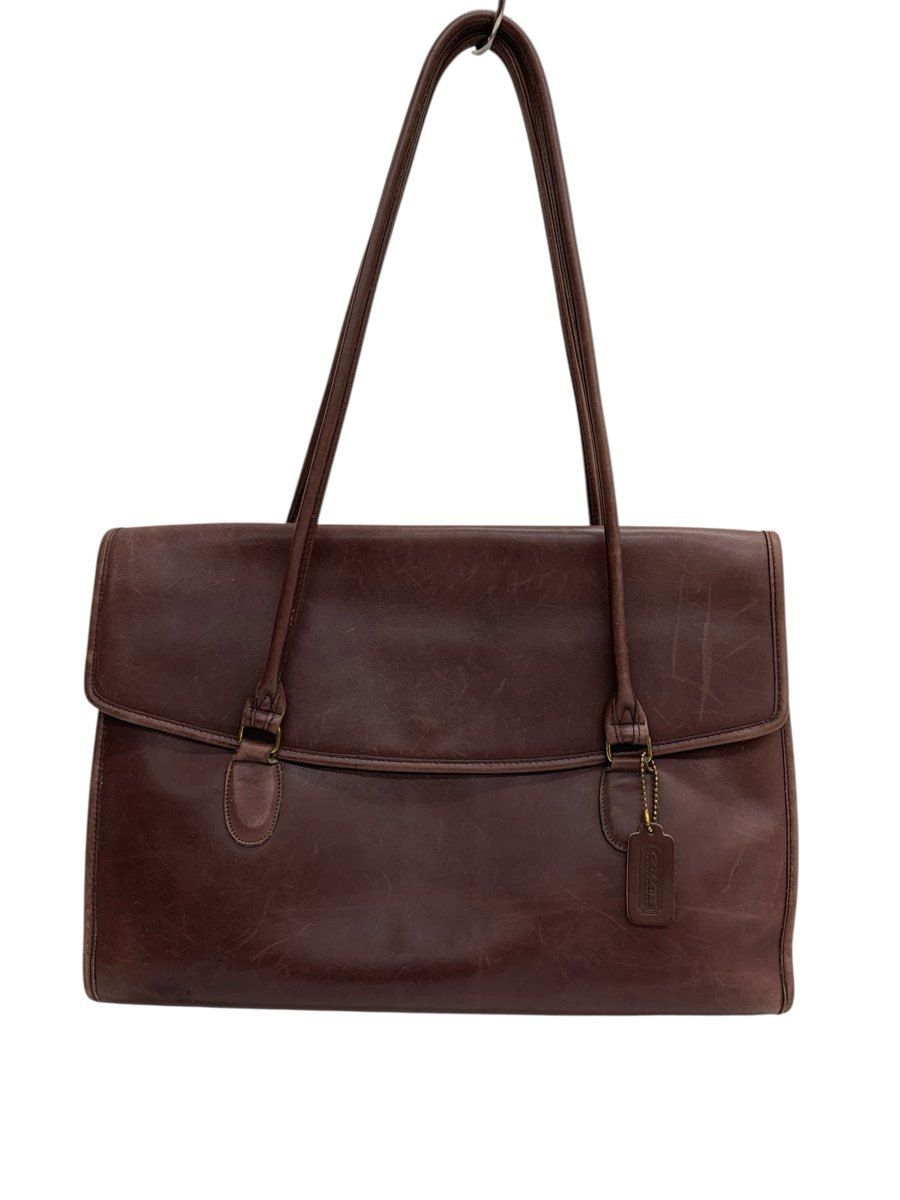 COACH コーチ OLDCOACH フラップトートバッグ/ブラウン/FD0046