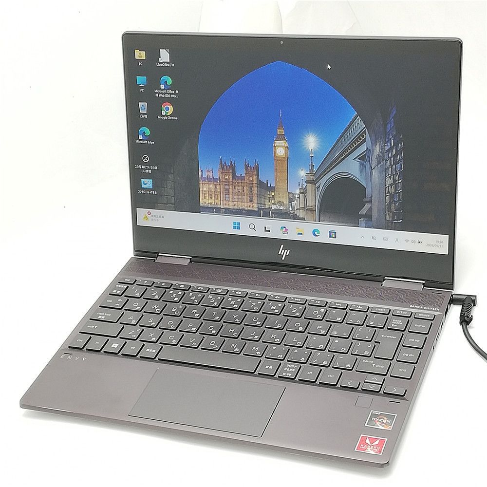 高性能 Wi-Fi有 タッチ可 中古ノートパソコン HP ENVY x360 13-ar0003AU AMD Ryzen 7 3700U 16GB 512G 高速SSD 無線LAN Windows11 Office済