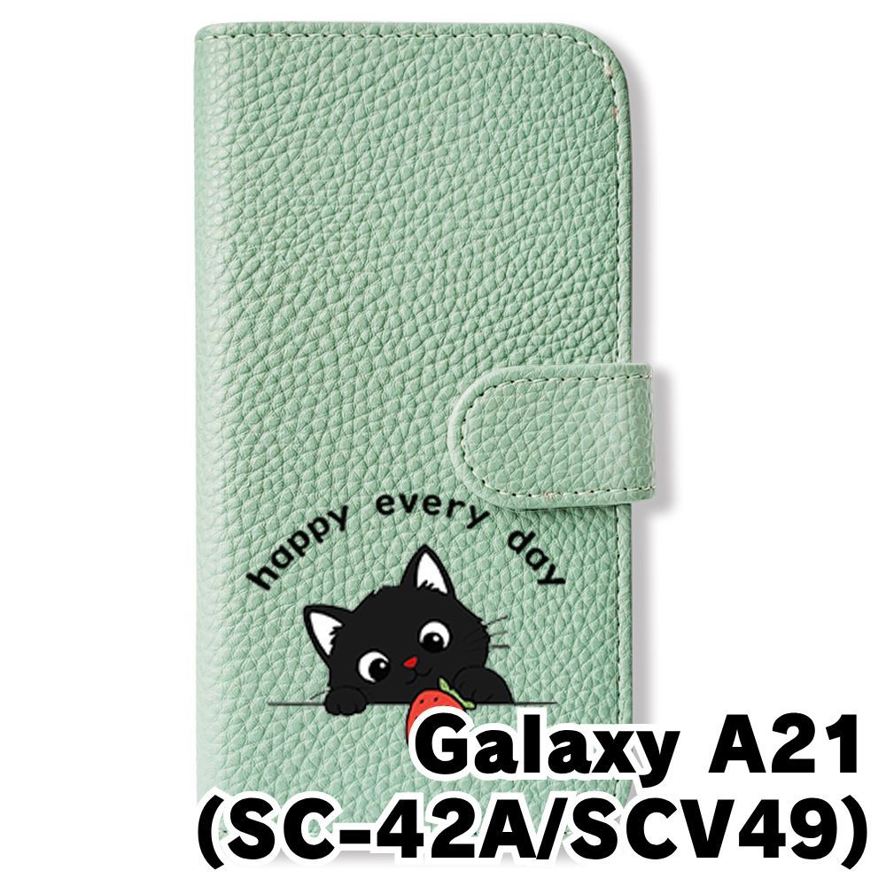 新品未使用】 Galaxy A21 SC-42A SCV49 手帳型スマホ ケース カバー