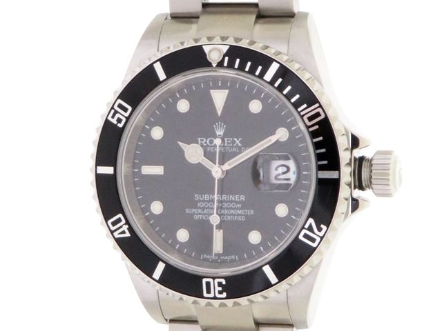 ROLEX ロレックス ウォッチ サブマリーナ 時計 16610 腕時計 ステンレススチール/セラミック ブラック 自動巻き メンズ【中古】437