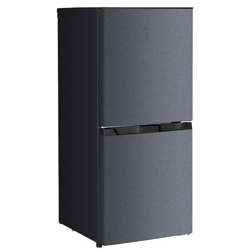 ☆新品☆MAXZEN 冷蔵庫 121L 自動霜取り コンパクト 大容量 右開き 2ドア 幅50cm 一人暮らし 二人暮らし 冷凍室下側 温度調節 耐熱板 省スペース 黒 グレー JR121HM01 マクスゼン d147a71a