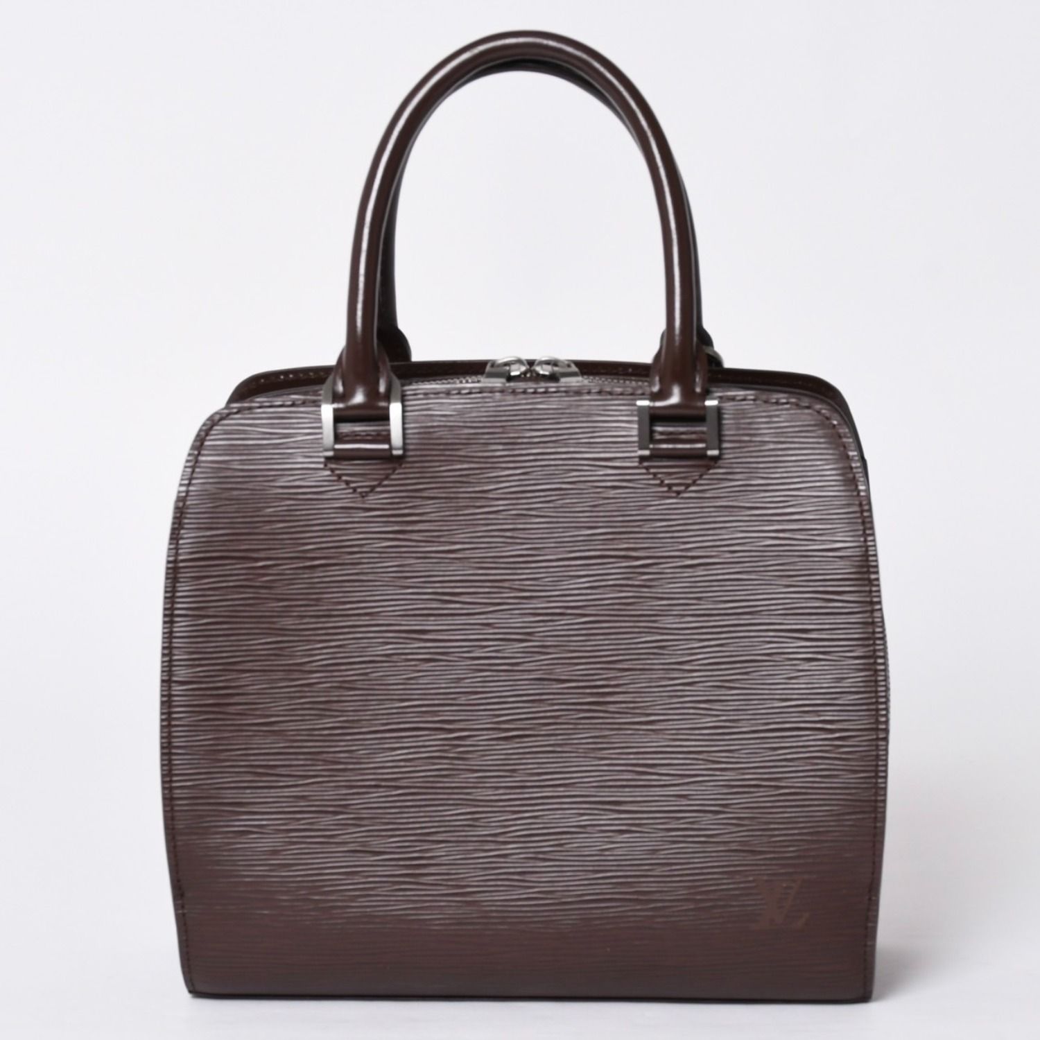 極美品 LOUIS VUITTON ルイヴィトン エピ ポンヌフ ハンドバッグ M5205D エピレザー モカ シルバー金具 中古 4a002104