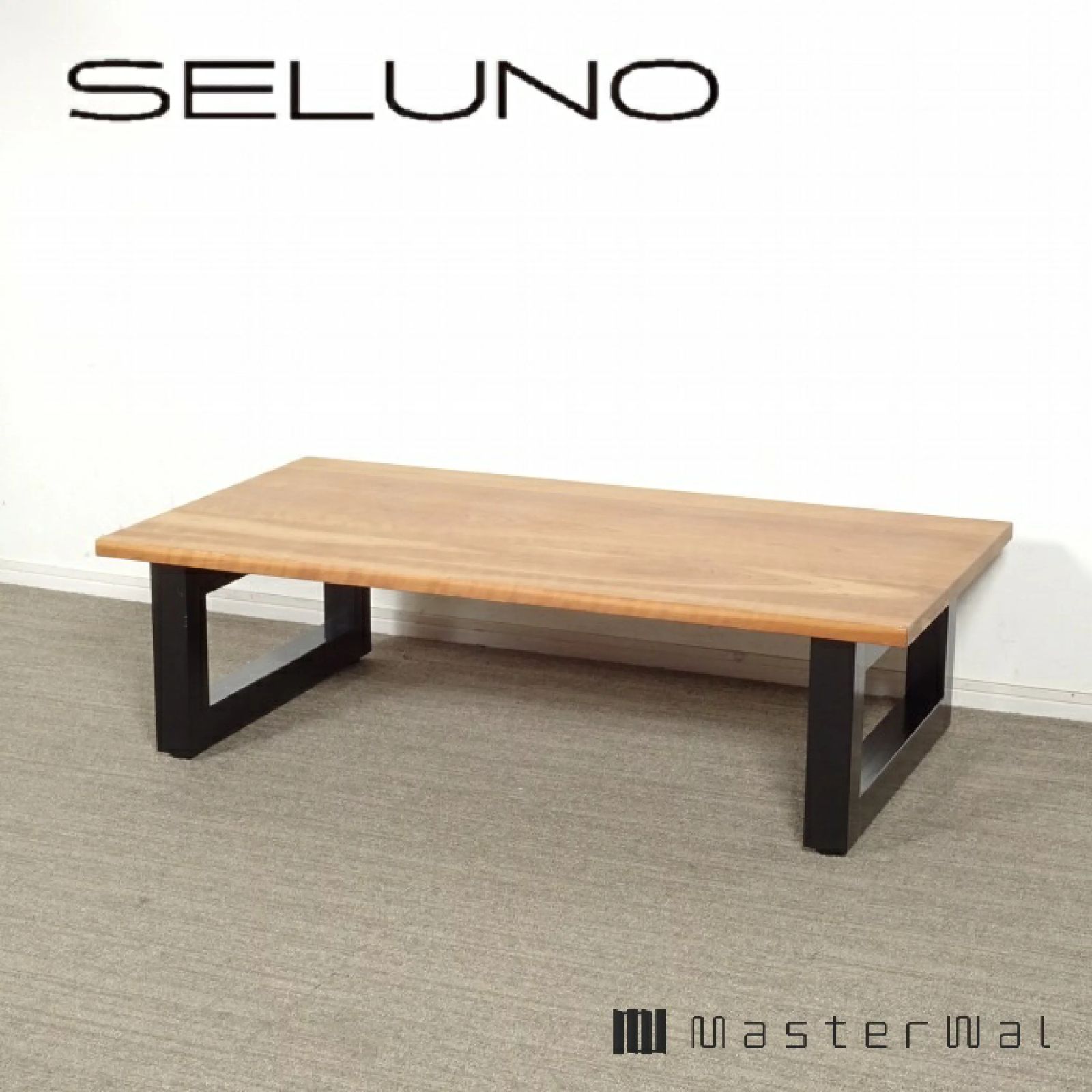 ◾︎SELUNO◾︎ 【展示良品】MASTERWAL マスターウォール WILDWOOD / ワイルドウッド リビングテーブル 1200×650 / ブラックチェリー無垢材 15万 x456