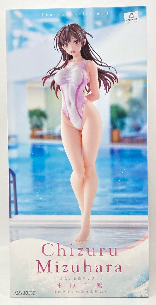 AMAKUNI/ホビージャパン 1/7スケール 水原千鶴 桃色ラインの競泳水着ver.
