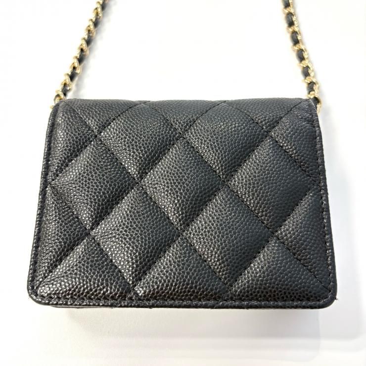 シャネル CHANEL マトラッセ AP0238 B10583 C3906 チェーンウォレット 