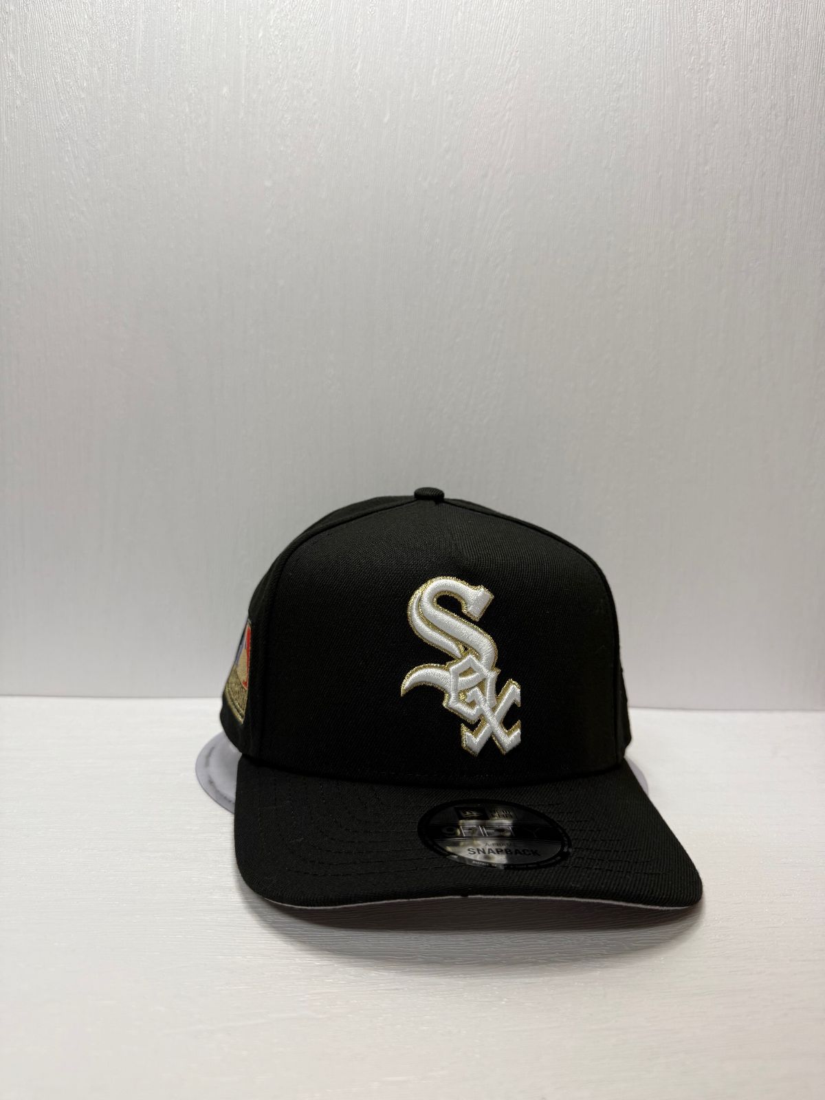 ニューエラ シカゴホワイトソックス 125thアニバーサリー 9fifty A-FRAME スナップバックキャップ ブラックカラー