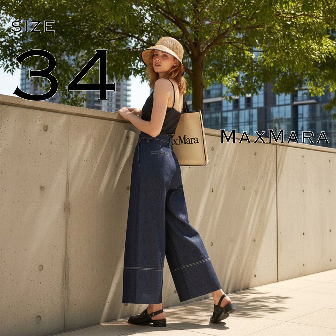 極美品】'S Max Mara エスマックスマーラ 2022年 ハイウエスト ワイド