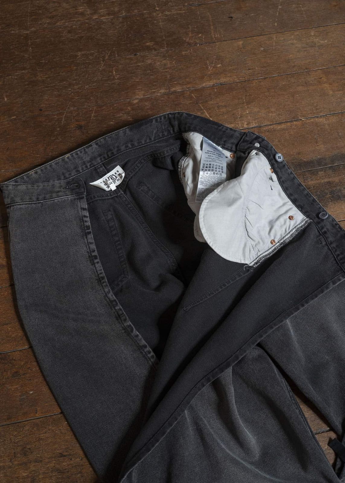 MM6 エムエムシックス 24SS LAPPED DENIM PANTS デニム