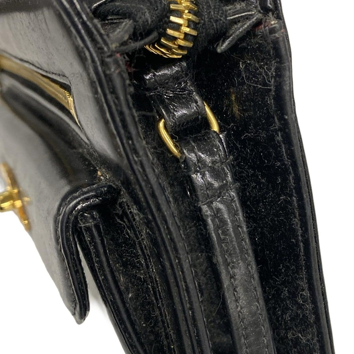 CHANEL(シャネル) セカンドバッグ - 黒 ココマーク/ゴールド金具/ターンロック レザー