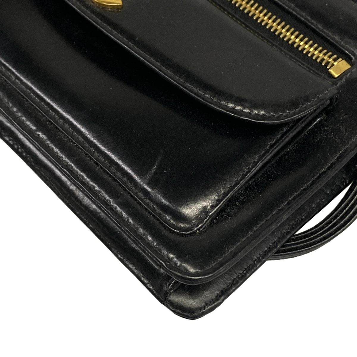 CHANEL(シャネル) セカンドバッグ - 黒 ココマーク/ゴールド金具/ターンロック レザー