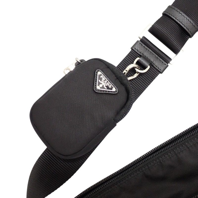 PRADA プラダ リ ナイロン ショルダーバッグ 1BC421 ナイロン ブラック  ユニセックス【中古】 PRADA】プラダ『ナイロン ショルダーバッグ』1BC421 ユニセックス 1